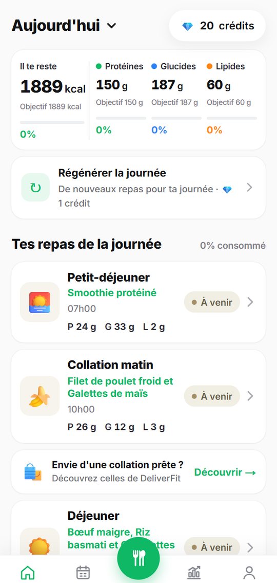 Aperçu du tableau de bord DF Pulse